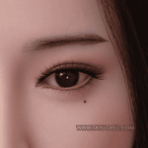 One Mole Under Eye as in Photo