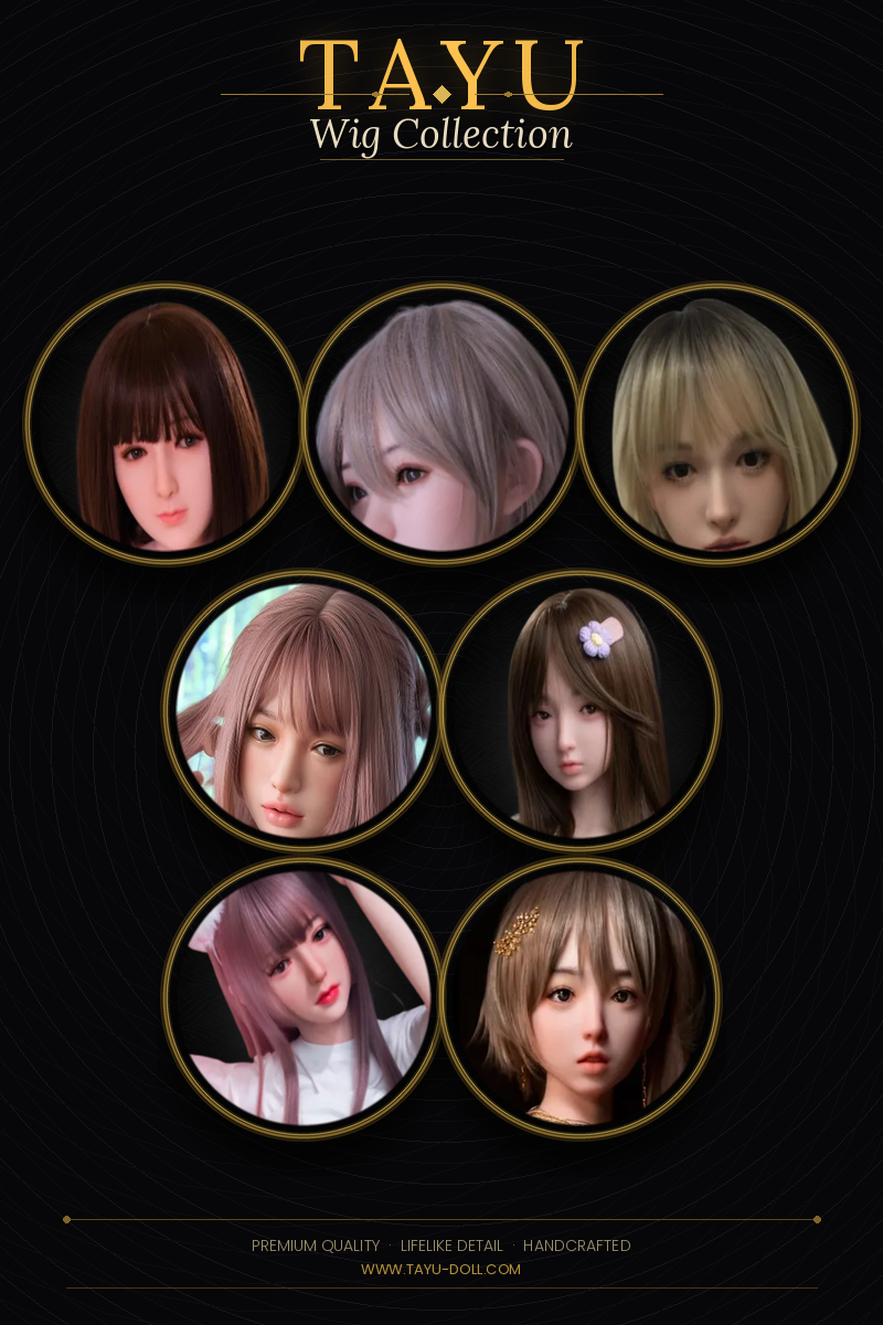 realistic doll wig collection by TAYU featuring premium handcrafted styles and lifelike textures