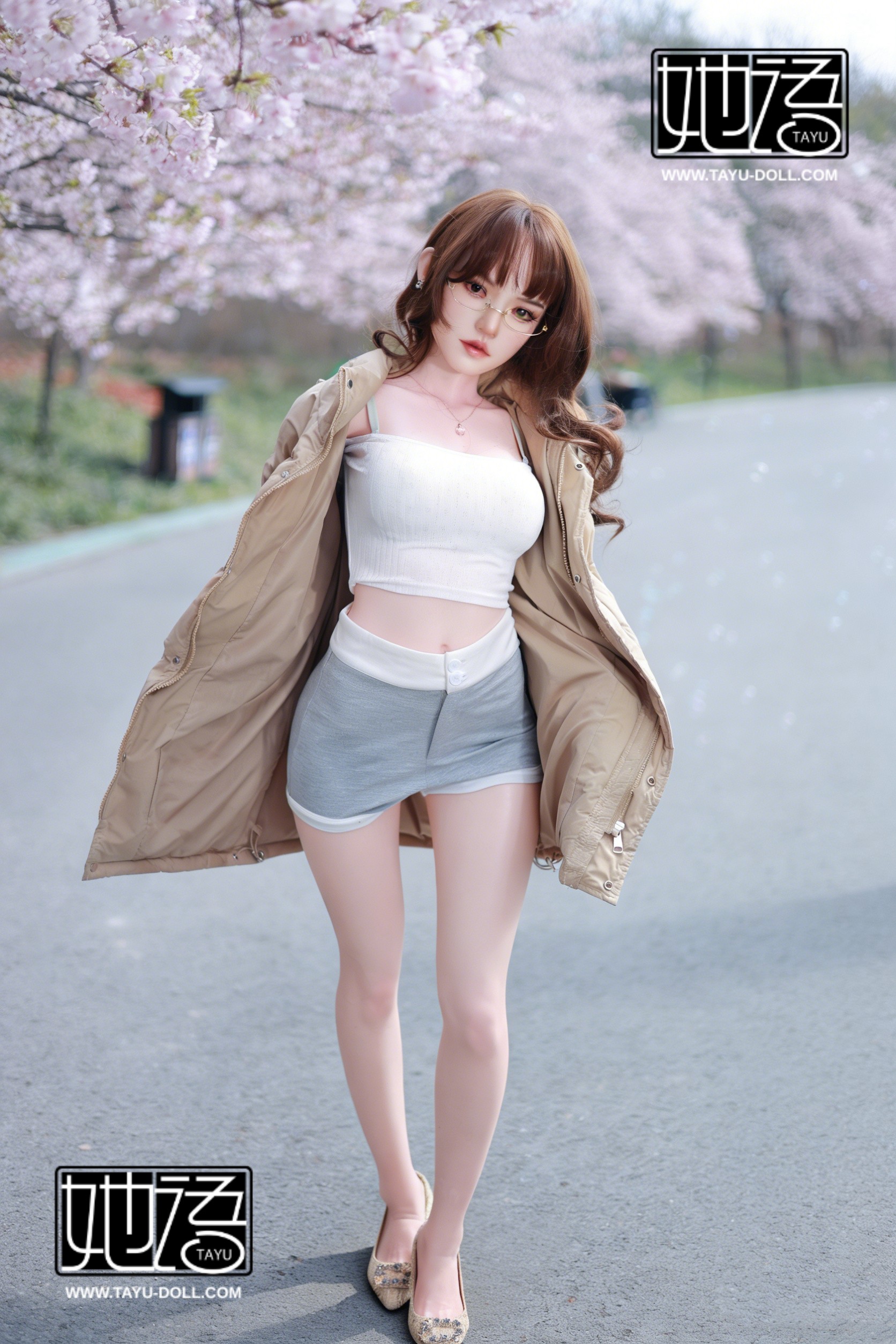 150cm C Cup Head#13 Peach (Custom Makeup) - Image 4