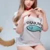 TAYU Doll Chiori 153cm animal-style adult doll with long blonde hair, cat-like ears, tail, and soft facial styling